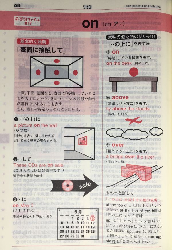 ニューヴィクトリーアンカー英和辞典の紙面