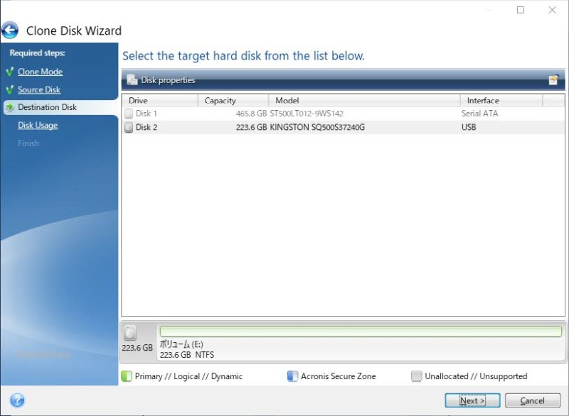 Acronis True Image for Sabrent Clone Disk