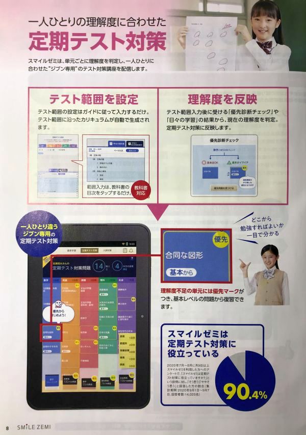 スマイルゼミ 進捗管理