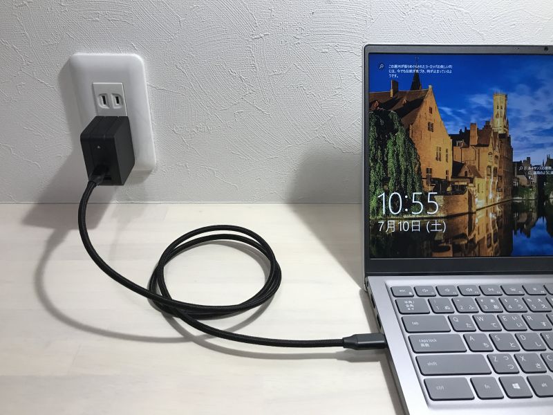 DIGIFORCE USB 65W 充電器とNimaso USB C Type C ケーブル (Gen2) 100W 4K