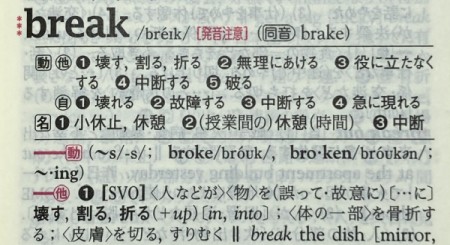 ジーニアス英和辞典の語義インデックス